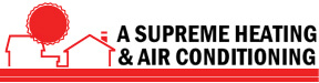 a supreme heating and air conditioning logo